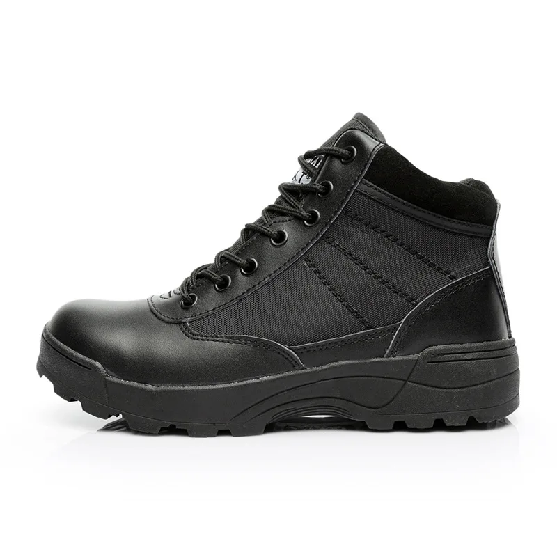 

Sports shoes 2018 new style leather boots, mountain boots, outdoor sports fans, anti slip and shock-absorbing men's shoes.