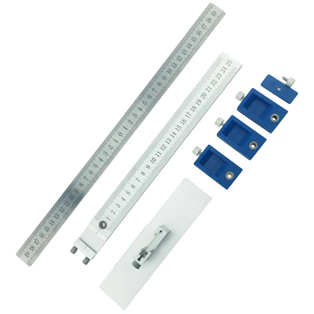 

Woodworking Tool Cabinet Aluminum Alloy Hardware Jig Drill Guide Sleeve Set Pocket Hole Punch Locator Drawer