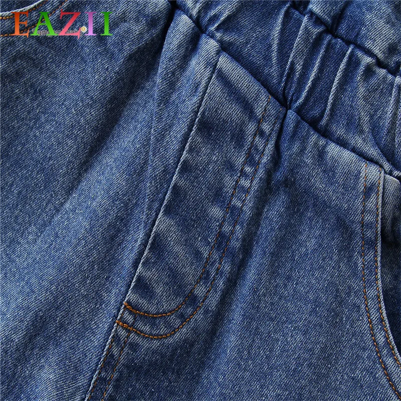 EAZII لطيف الفتيات الملابس الأزرق الدنيم رومبير السراويل حللا Playsuit تتسابق ملابس الصيف الرضع طفل قصيرة Playsuit 2019 EAZII لطيف الفتيات الملابس الأزرق الدنيم رومبير السراويل حللا Playsuit تتسابق ملابس الصيف الرضع طفل قصيرة Playsuit 2019