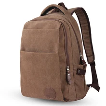 2017 Nuevo Diseñador de la Marca de Estilo de Los Hombres de Ocio de la Lona Mochilas Escolares Casual Masculina 15.6 Mochila Portátil de La Vendimia Bolsos de Hombro de Los Hombres