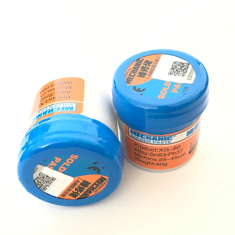 

2pcs/lot 60g MECHANIC MCN-300 tin solder paste cream Flux Paste flux soldering Sn63/Pb37 25-45um bga rework Fast shipping