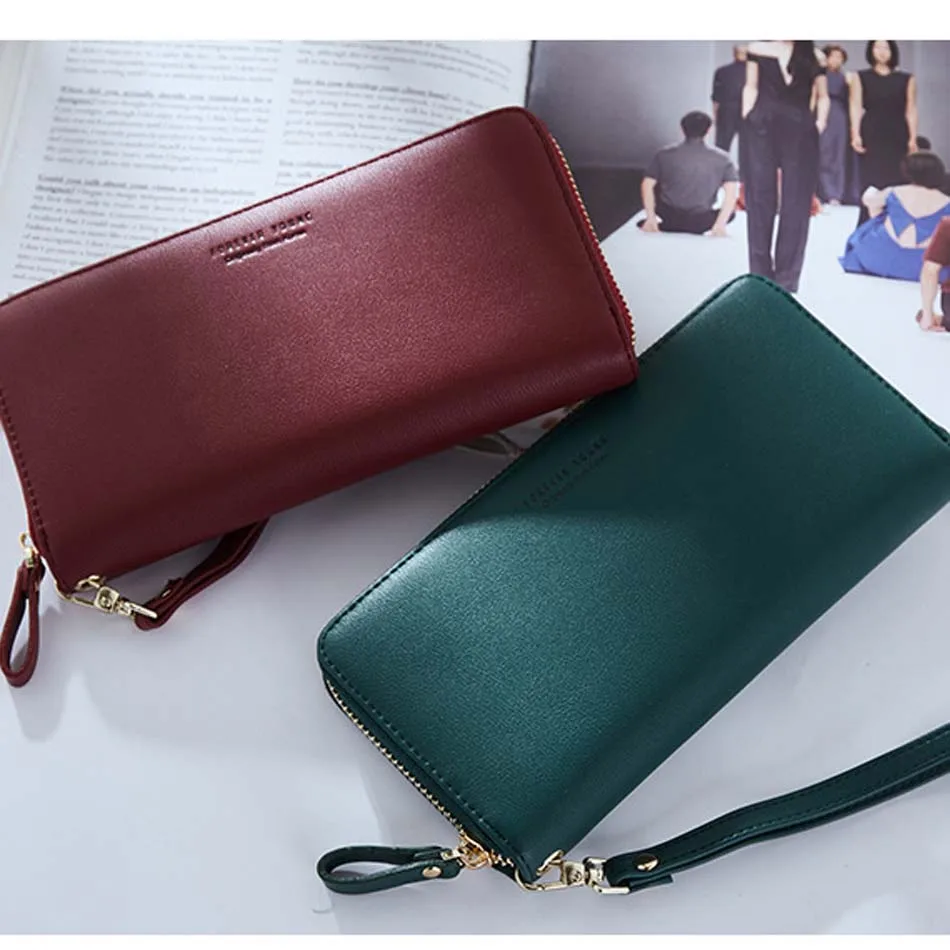

Fashion wristband Women Long Clutch Wallet Large Capacity Wallets Female Purse Lady Purses Phone Pocket Card Holder Carteras