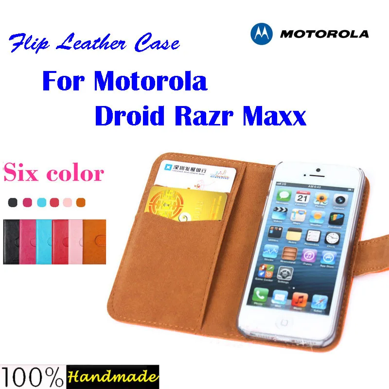 Бесплатная доставка кожаный чехол книжка для Motorola Droid Razr MAXX XT910 XT912 с отделением