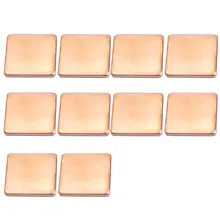 10 шт. рассеивание медь прокладка ноутбук Гладкий теплоотвод видеокарта Тепловая прокладка GPU лист кулер мини процессор