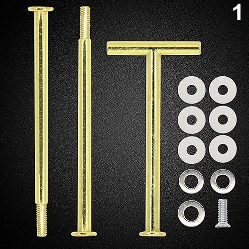 

2015 New Multi-Style 2 Or 3 Tier Plate Handle Fitting Hardware Rod Tool Cake Plate Stand Christmas Gift 6LQM