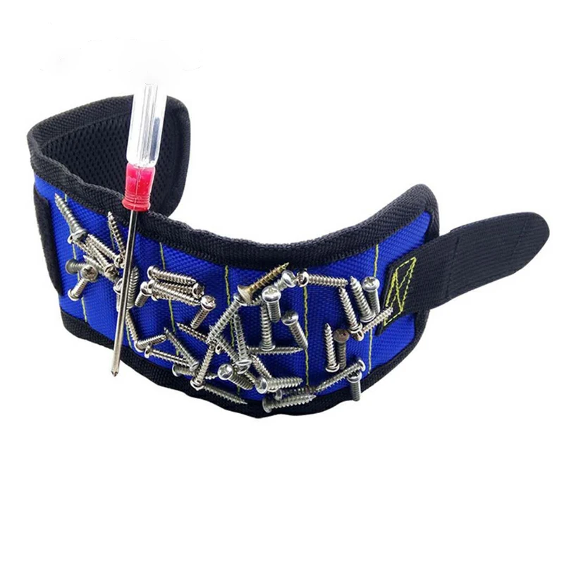 

New Wrist Support Strong Magnetic For Screw Nail Holder Wristband Band Tool Bracelet Pouch Bag Screws Drill Holder Holding