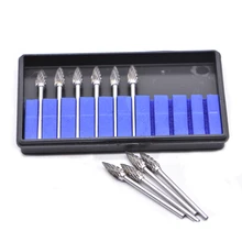 10 pièces G5 têtes de meulage dentaire équipement de dentisterie fraises en carbure d'acier au tungstène forets dents polissage et lissage outils de dentiste