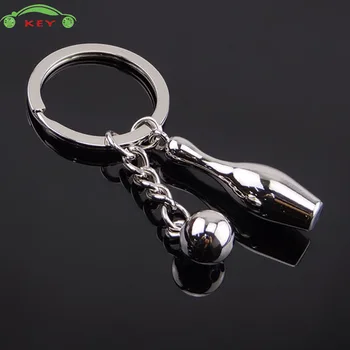 

Bowling Metal Car Keychain Auto Motorcycle Men Key Chain Bag Pendant for Mercedes BMW Audi Suzuki Dodge Hyundai Daihatsu Keyring