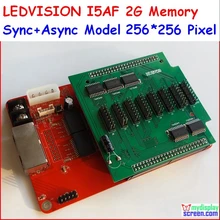 full color rgb controller 256*256pixel, 1/16,1/8 ,1/4,1/2,2G memory c&light i5AF / LEDSHOWT9 LEDVISION,async + syc control card