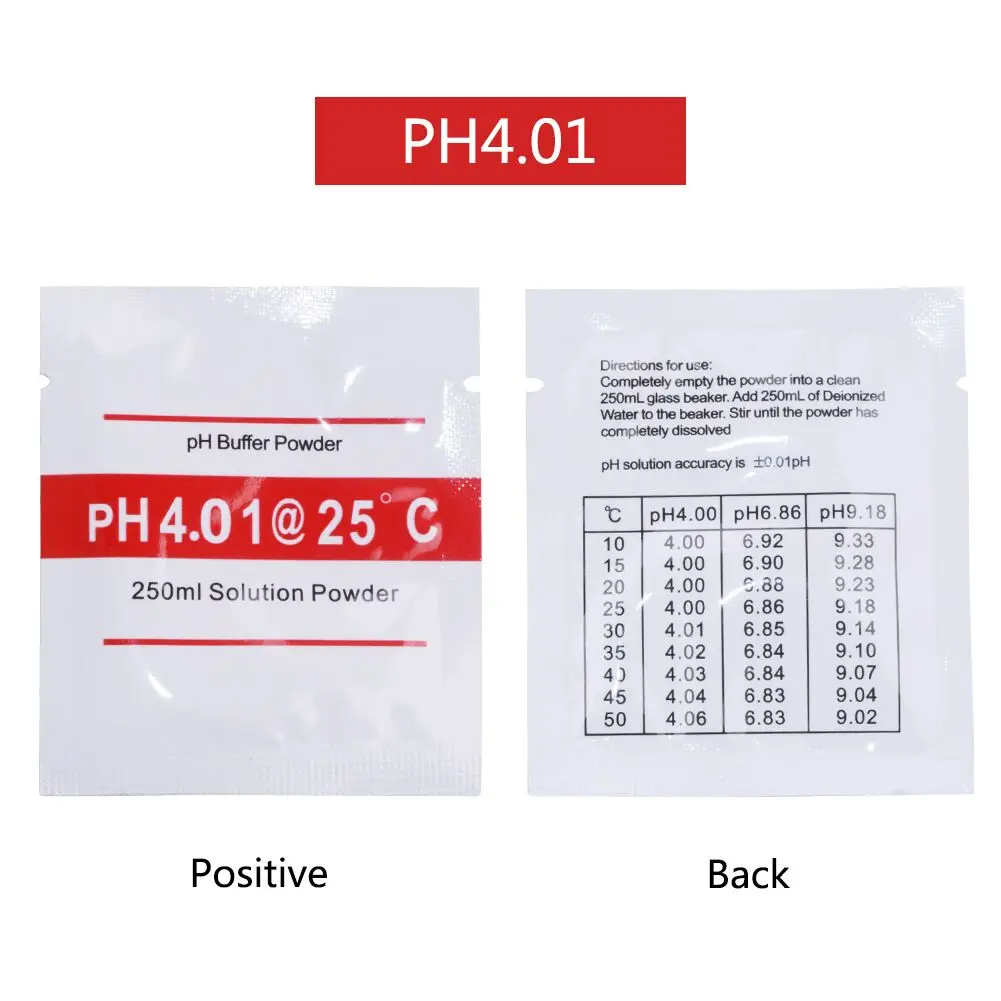 

2pcs/lot PH Buffer Powder ph4.00/ 6.86 /9.18 Measure Calibration Solution PH Test Meter Calibration Powder