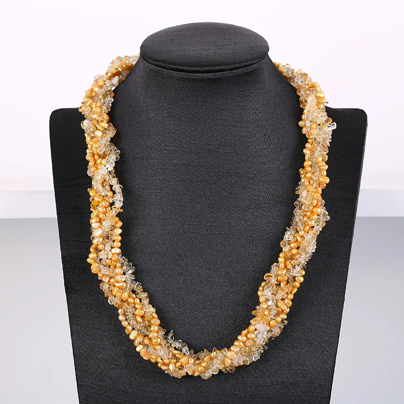 

Fashion Crystal Pearl Necklace Nattural Pearls Necklacef Women Fashion Crystal Chains Popular Pearl Jewelry For Necklace