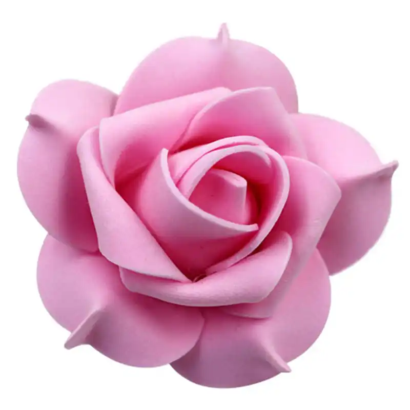 100pcs Foam Pentagon Rose Hand Make Artificial Flower Head Wedding Rose Hand Make Artificial Flower Head
