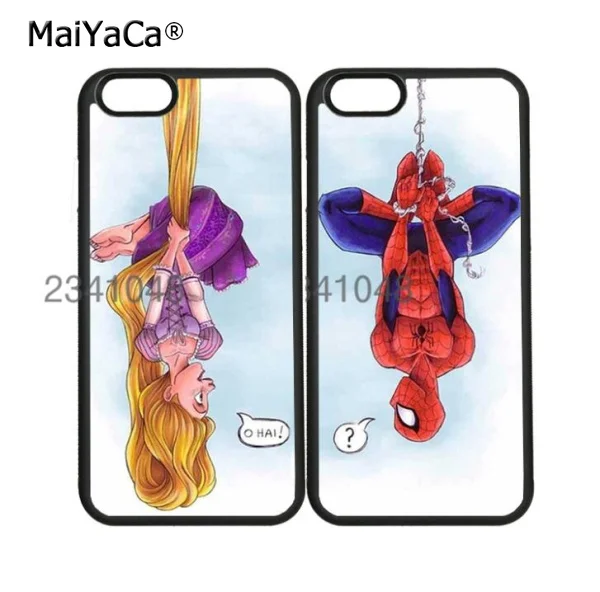 rapunzel meet spiderman best friends BFF soft cell phone