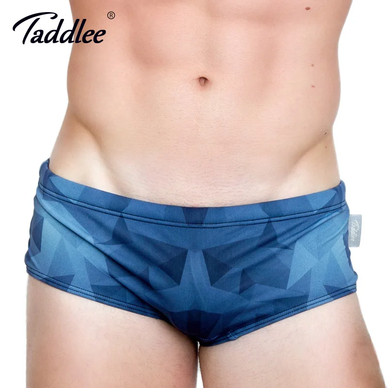 

Taddlee Brand Men Swim Wear Swimsuits Sexy Mens Swimwear Swimming Surfing Board Low Waist Boxers Trunks Gay 3D Printed Swim Wear