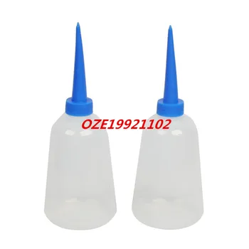 

275ML Plastic Alcohol Chemical Reagent Dispenser Bottle Clear White Blue