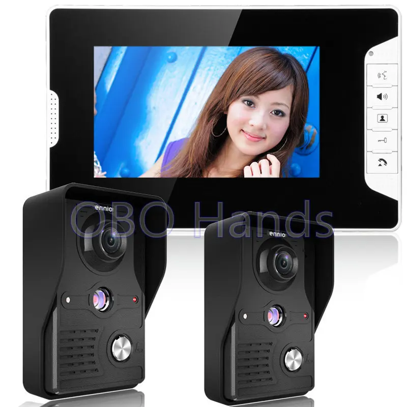 7 Color Video font b door b font phone Intercom Doorbell System Kit IR font b