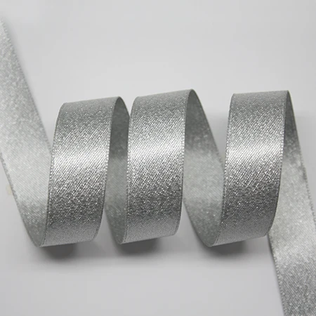 YAMA Silver Purl Satin Ribbon 19 22 25 38 mm 3/4