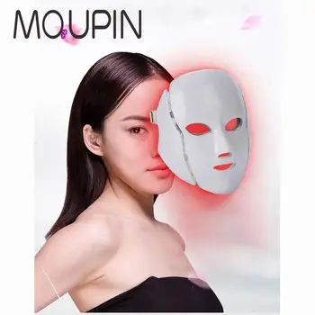 

7 Colors Light LED Facial Mask Without Neck Skin Rejuvenation Face Care Treatment Beauty Anti Acne Therapy Whitening Instrument