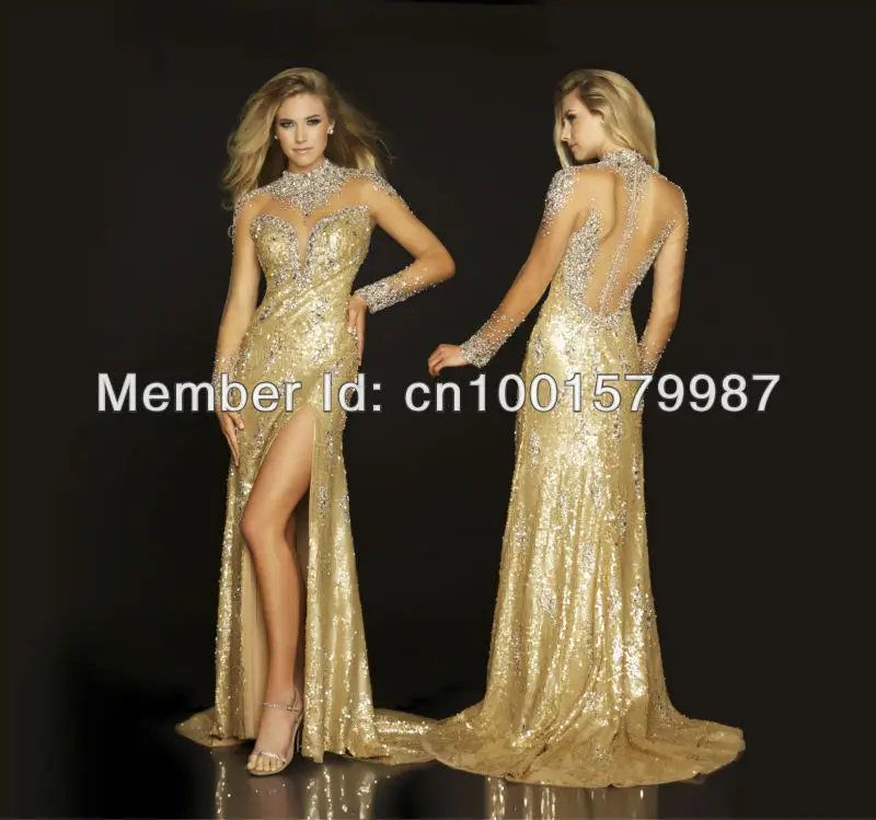 beautiful gold evening gowns
