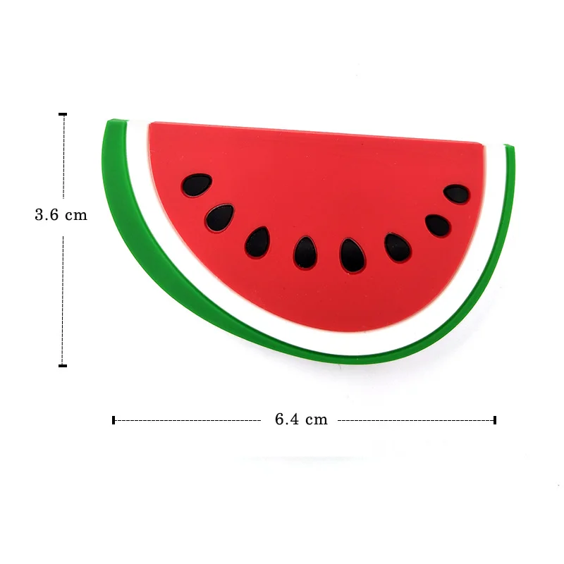 Овощи Фрукты Силиконовые магниты на холодильник велосипед белая доска любовь стикер холодильник магнит дети размещение сообщения украшение дома - Цвет: Watermelon