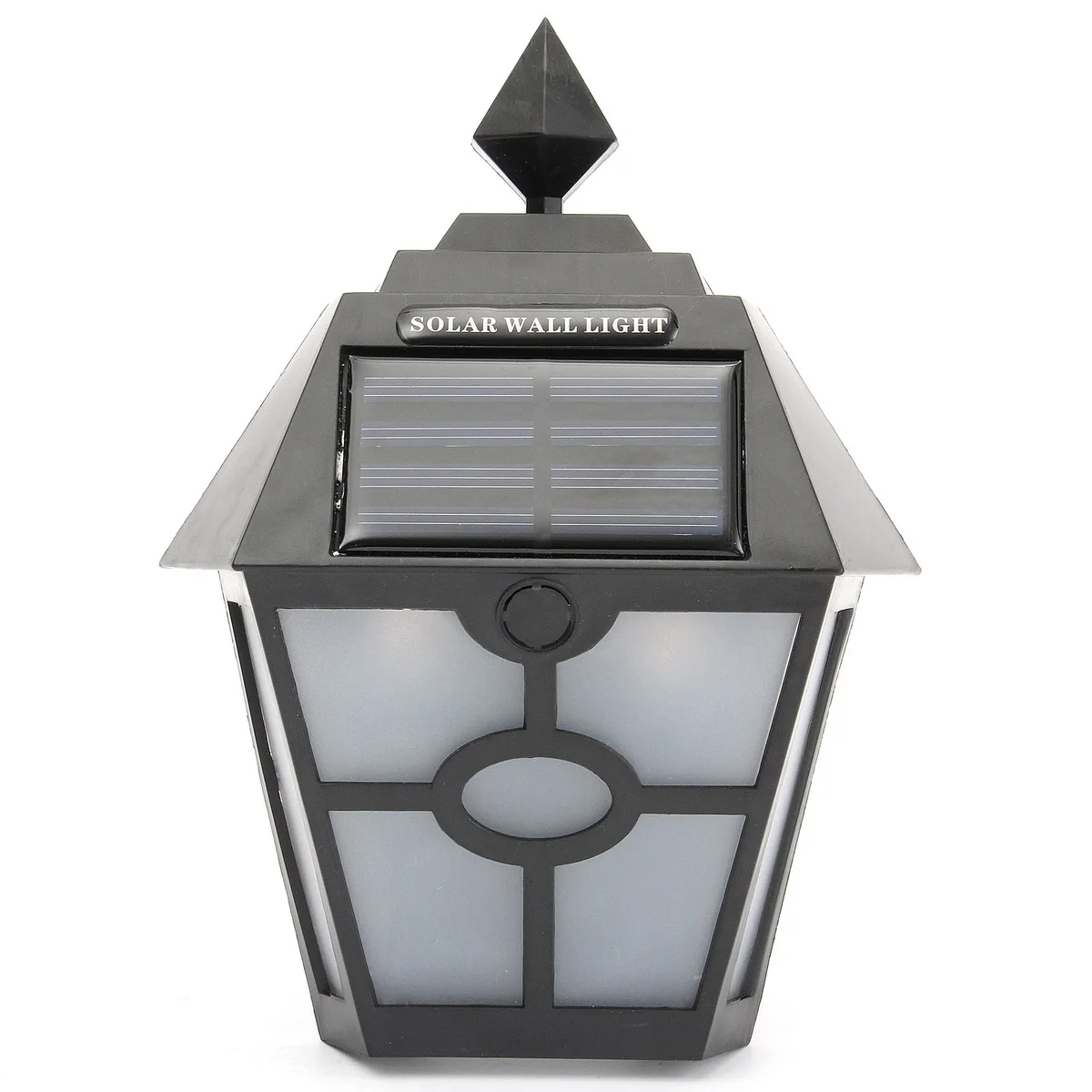 Kopen Plastic Zonne energie Landschap Light Wall Mounted White Light Night Lamp Outdoor Tuin Landschap Fence Yard Decoratie 2 Kleur