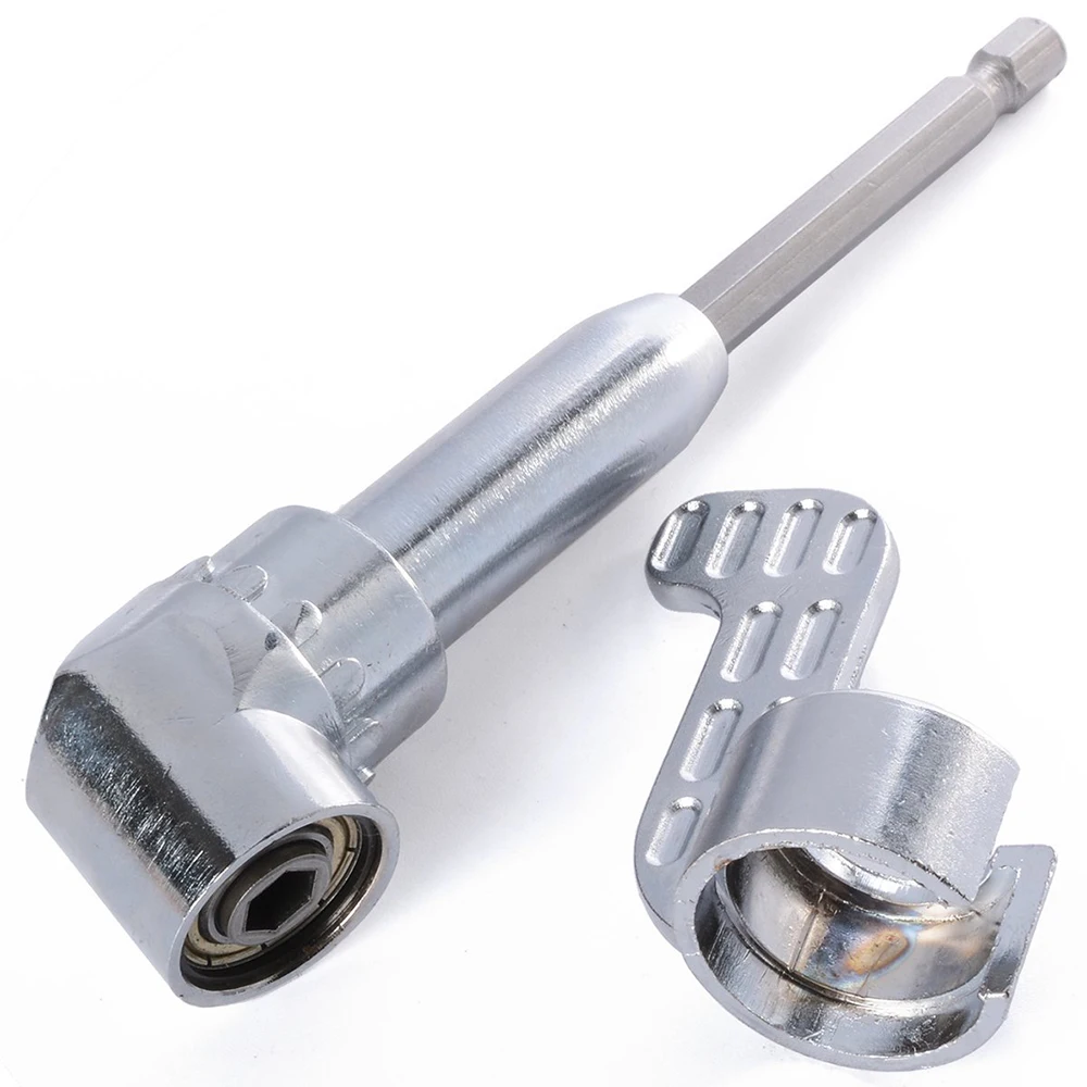 

105 Degree Angle Extension Screw Driver Socket Holder Adapter Adjustable Bits Nozzles for Screwdriver Bit Right Angle Head AD007