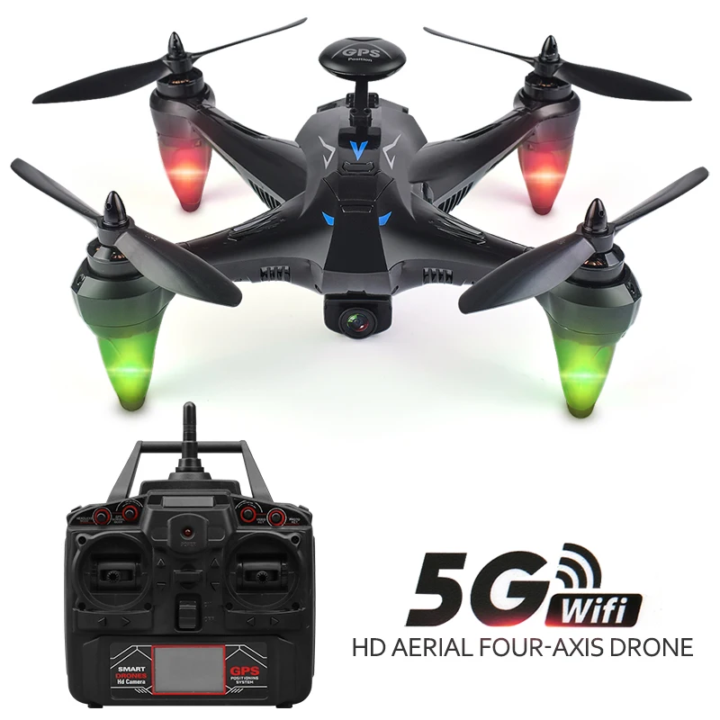 

RC Drone with HD Camera GPS Drone Remote Control Quadcopter with Camera HD Drone with GPS Positioning Follow Altitude Hold X198