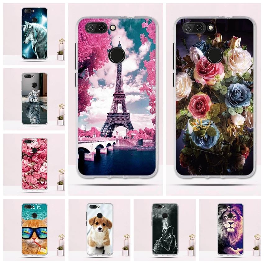 

Phone Case For ZTE Blade V9 Case Soft Silicone Fundas Back Capas For ZTE Blade V 9 5.7" Cover TPU Shells Fundas Print Bags Coque