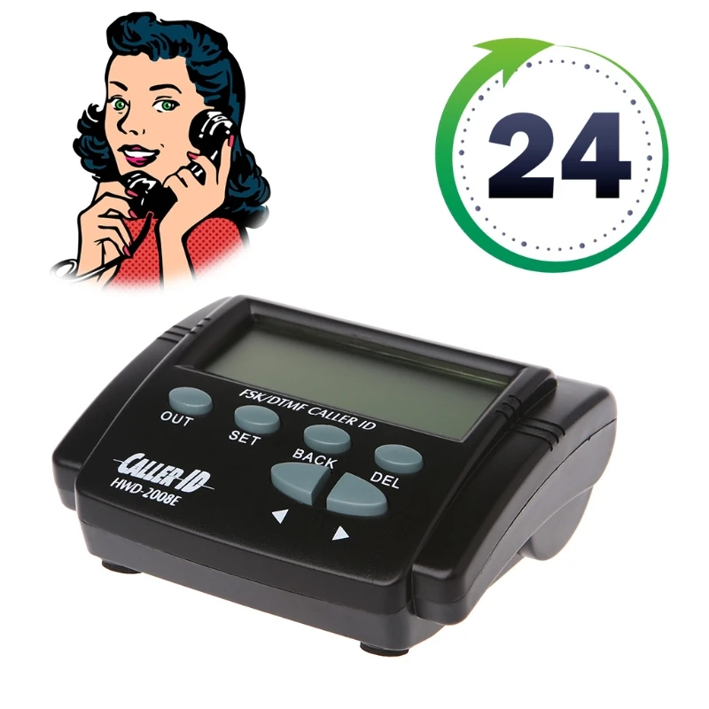 المزدوج إشارة FSK/DTMF مكالمة هاتفية مربع المتصل ID الهاتف المحمول LCD عرض