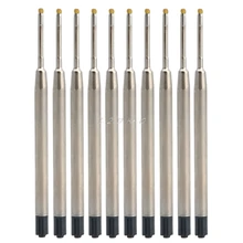 10pcs Universal Pen Refill Standard Style Blue/Black Ink 1MM Medium Nib Ball Point Pen Refills