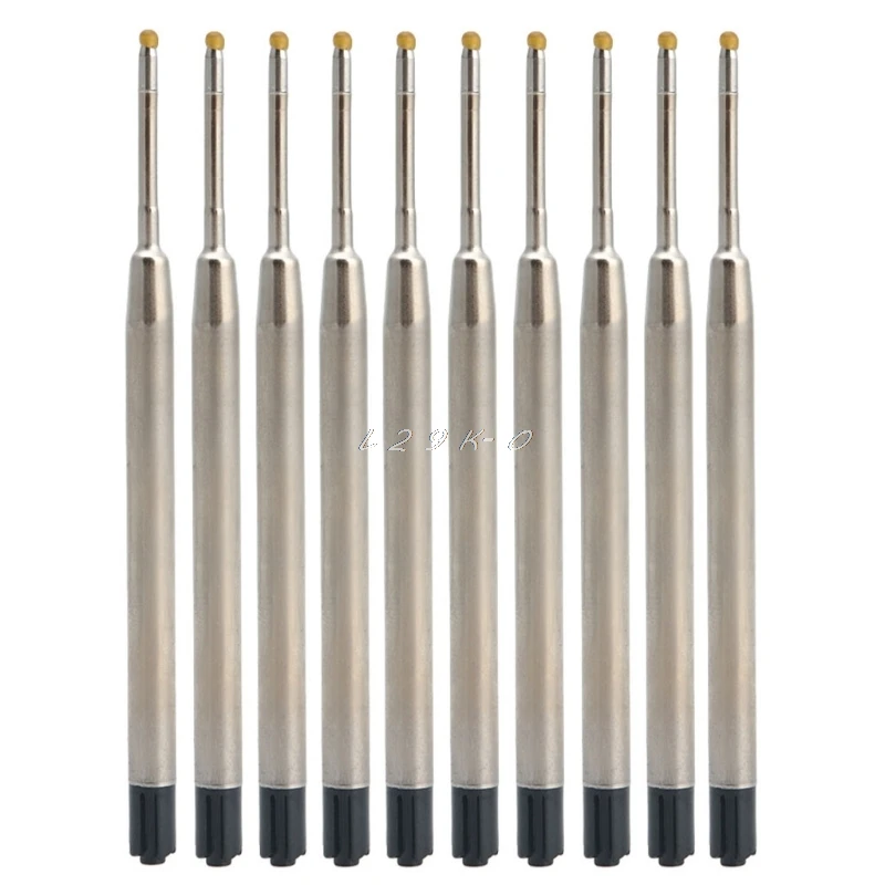 

10pcs Universal Pen Refill Standard Style Blue/Black Ink 1MM Medium Nib Ball Point Pen Refills