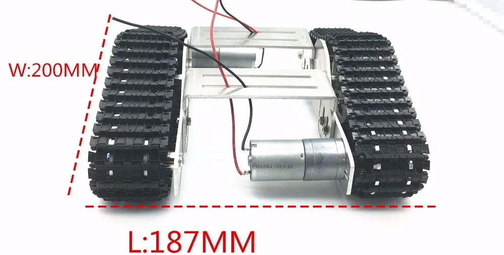 2WD Robot Chassis Chassis Kit Arduino ROBOTICA Raspberry Pi, Tracked ...