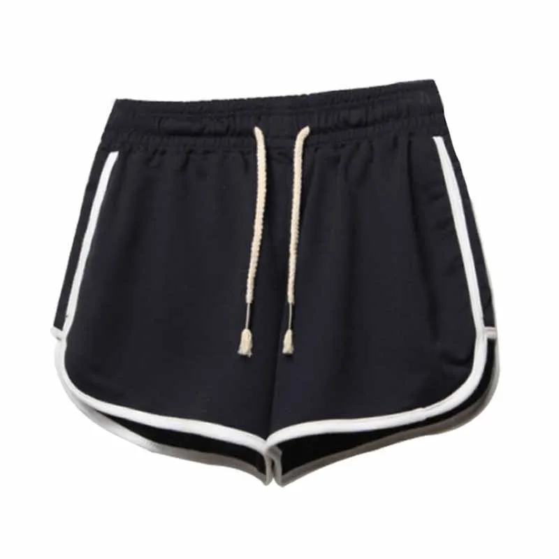 Hot Sale Drawstring Shorts Women Casual Loose Cotton Clothes Side Split