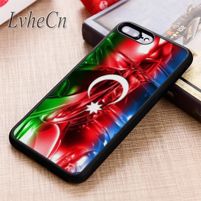 

LvheCn Azerbaijan buta flag Black phone Case cover For iPhone 6 6S 7 8 X XR XS max 5 5S SE Samsung Galaxy S6 S7 edge S8 S9 Plus