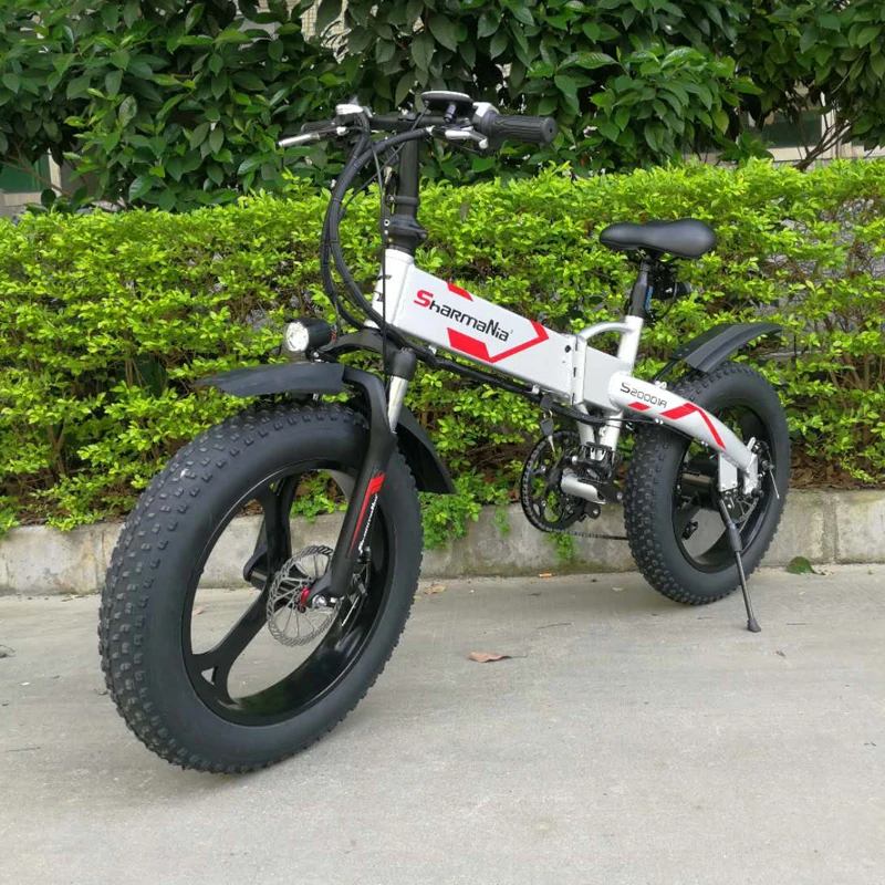 Cheap 20inch electric mountain bike fat e-bike 48V10.4ah lithium battery 500w electric bicycle 4.0 snow tire folding ebike 3