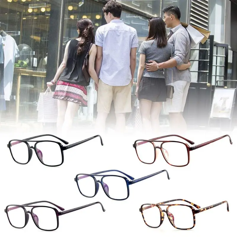 

New Optical Glasses Large Frame Fashion Classic Clear Transparent Lens Myopia Lens Women Men Ultralight Eyeglasses