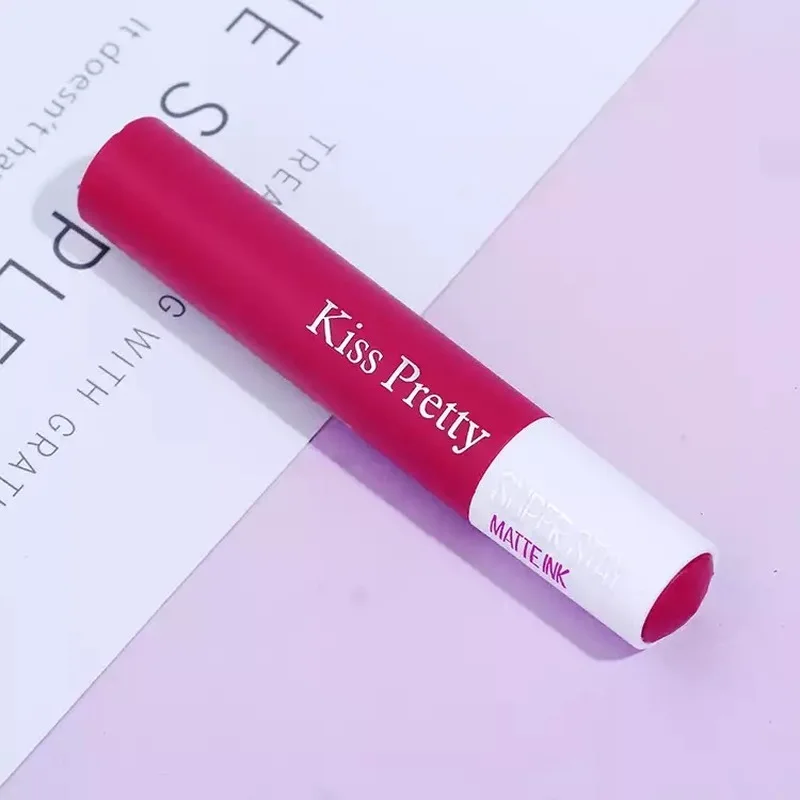 

New product 6 Colors Hot Lips Makeup Liquid Lipstick Mirror Surface Lip Gloss Tint Lasting Moisturizing Non-stick Cup Lip Glaze