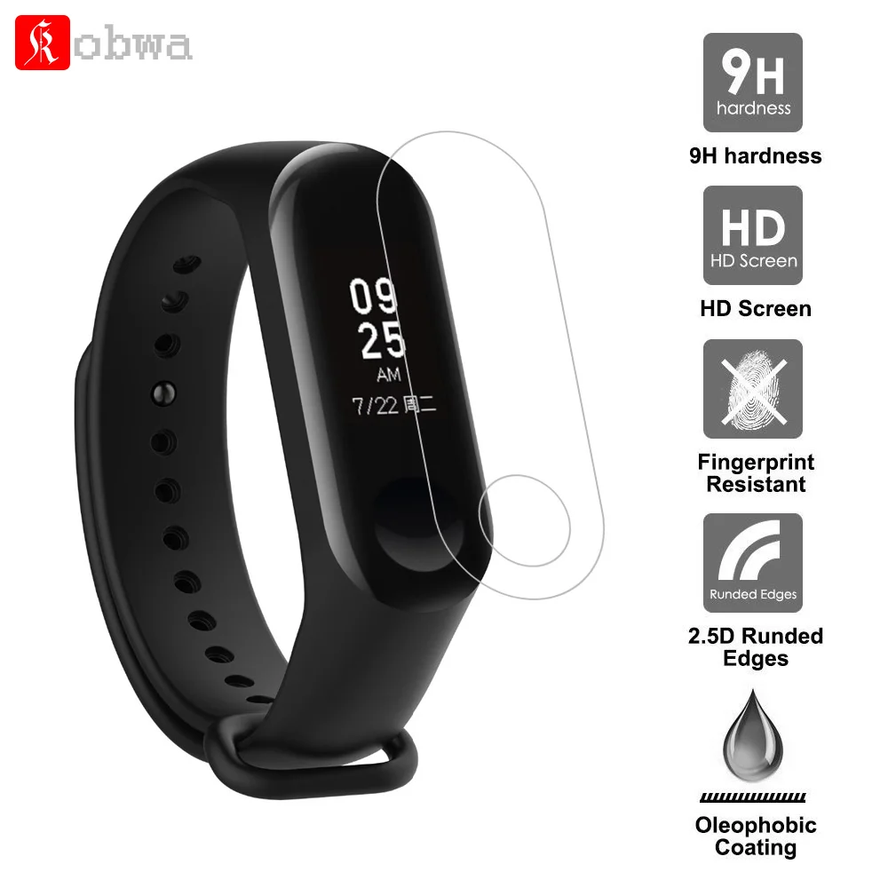 Kobwa для Xiaomi Mi Band 3 Защита экрана Ультра прозрачная ультратонкая амортизация