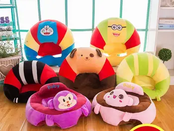 

1pc 50cm soft baby little plush learn to sit doraemon dog mouse portable chair pillow cushion stuffed toy girl boy creative gift