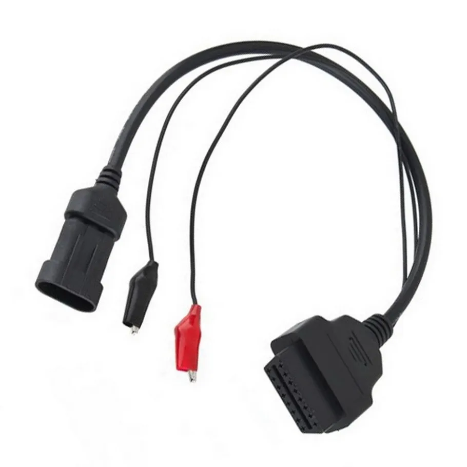 3 pin к OBD2 OBD 16 pin адаптер автомобильного диагностического инструмента Соединительный кабель для Fiat Прямая поставка