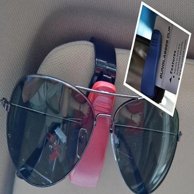 

rete automobile Car Auto Sun Visor Glasses Sunglasses Clip Card Ticket Holder Pen Case Box Universal Accessories color option