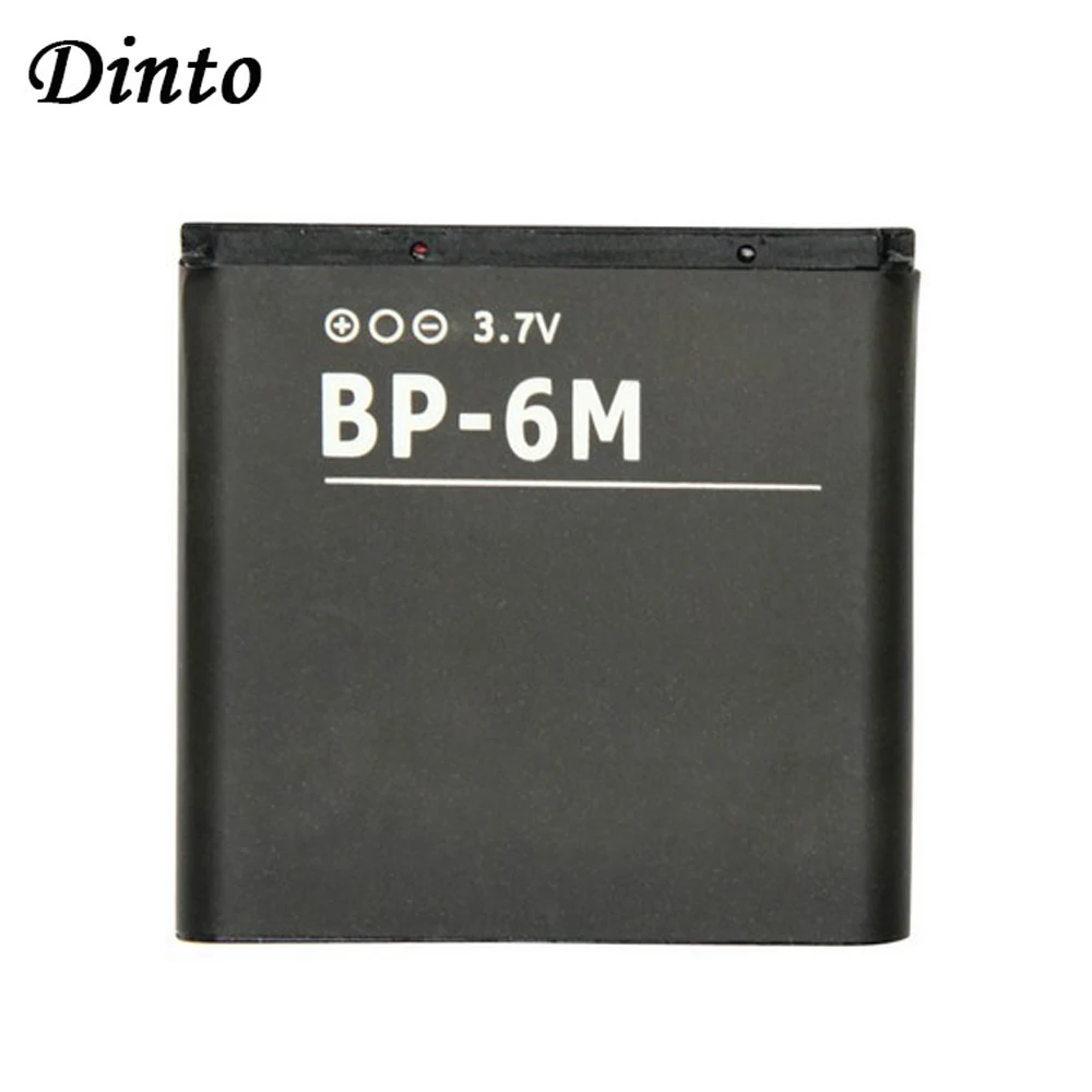 

Dinto 1pc 1100mAh Li-ion Replacement Battery BP-6M BP6M BP 6M Phone Batteries for Nokia 6233 6280 6288 9300 N73 N77 N93 N93S
