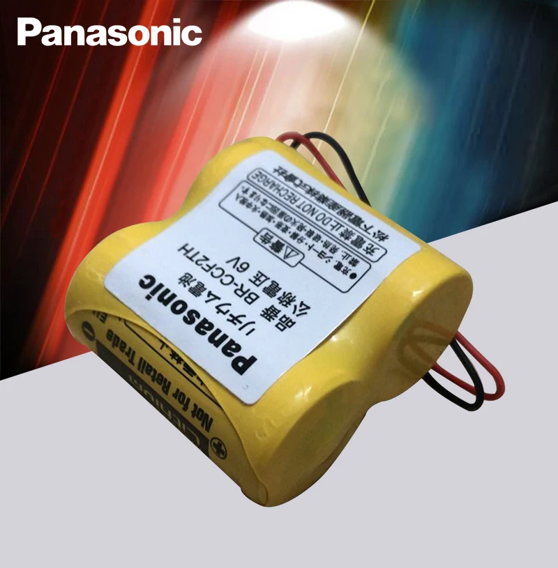 Panasonic 6 шт./лот BR-CCF2TH батарея с w/2 P вилкой 6 в 5000 мАч PLC FANUC литиевые батареи
