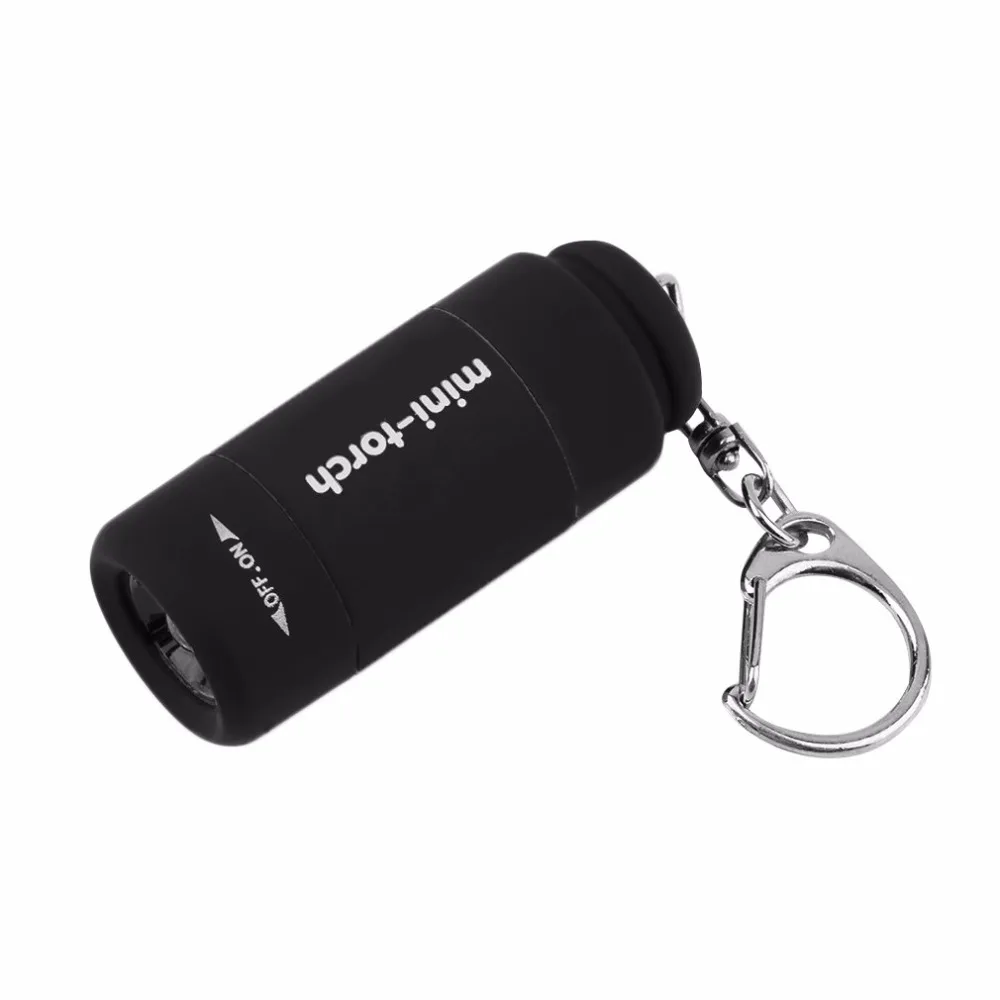 Сумка брелок Портативный Миниатюрный фонарик для ключей USB Перезаряжаемый лампа