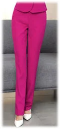 rose red pant IZICFLY Стиль стюардесса короткое пальто в формальном стиле дамский костюм стюард жилет бизнес с юбкой и униформа брюки набор большой размер - Цвет: rose red pant