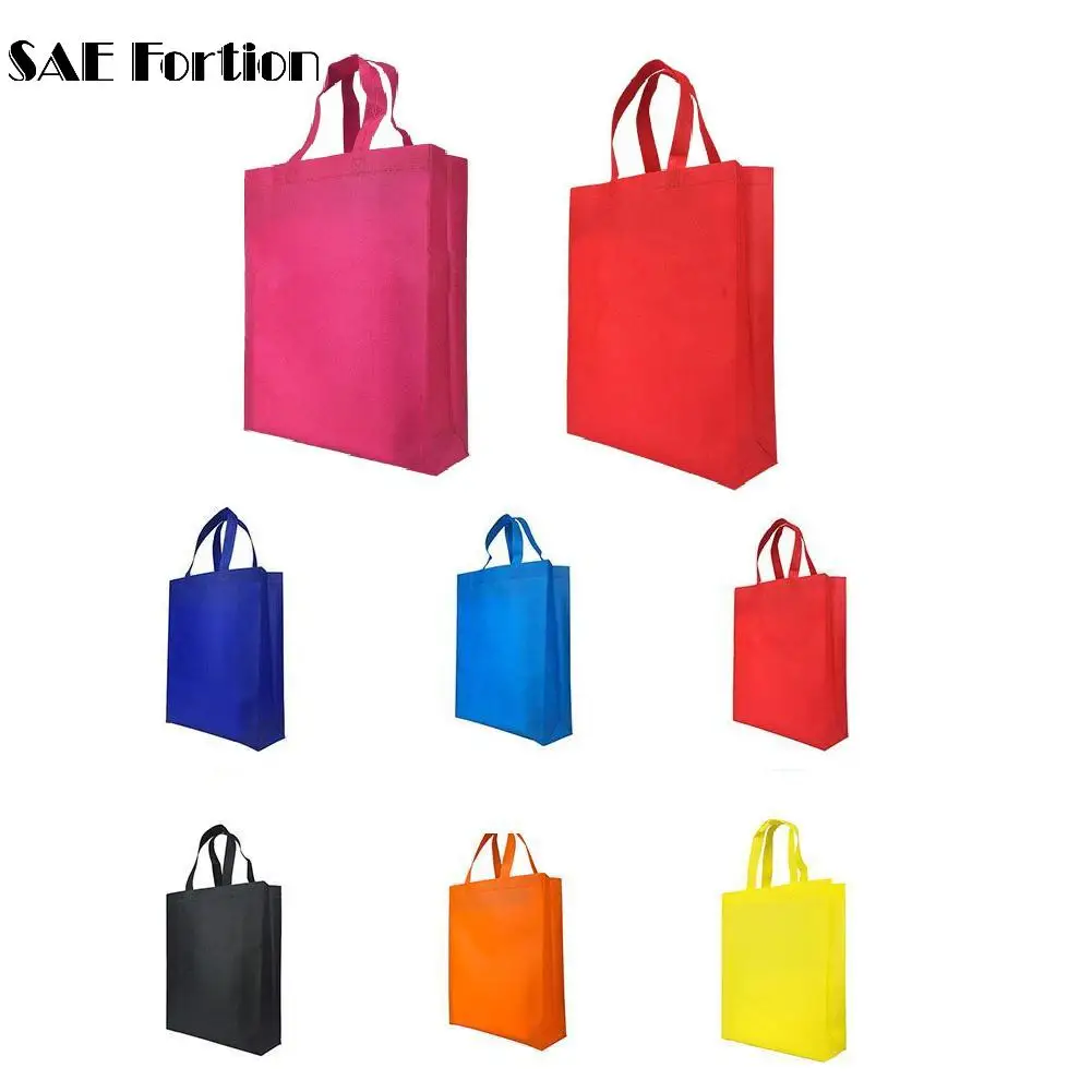 7 Colors Nonwoven Storage Bag Handbag Foldable Shopping