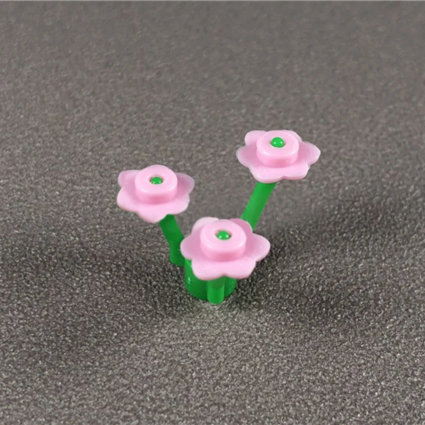 100Pcsset Toy Block LegoINGly flowers and Trees Building Blocks Bricks City MOC Accessories DIY Educational Toys for Children (8)