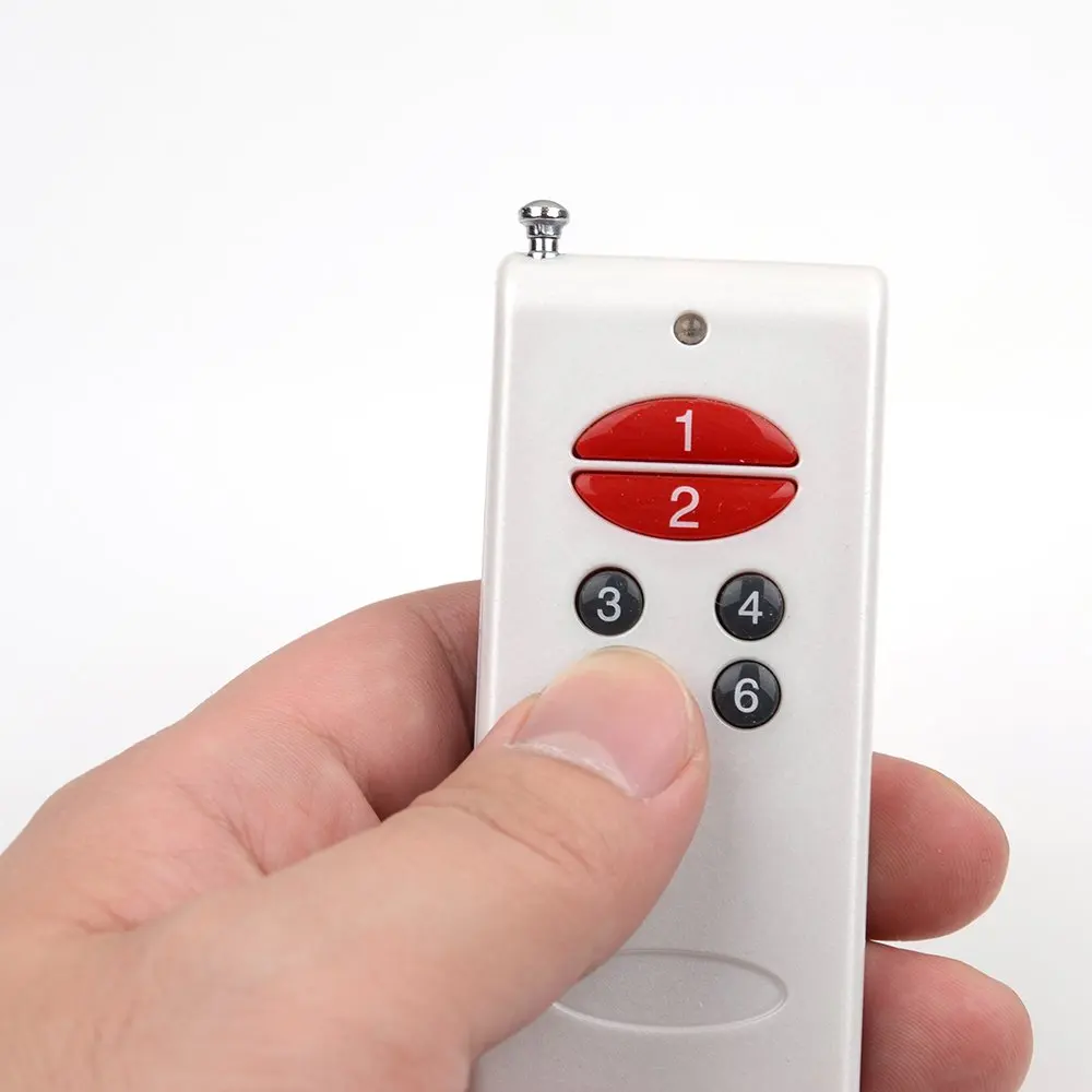 

DC 12V 6CH Universal 10A Relay Wireless RF Remote Control Switch Receiver Module 6 Keys 433 MHz Transmitter