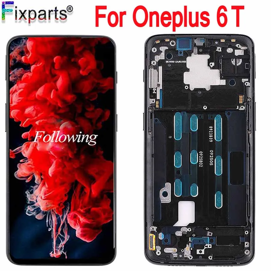 Oneplus 6 T ЖК дисплей с инструментами экран Сенсорная панель сборка оригинальный
