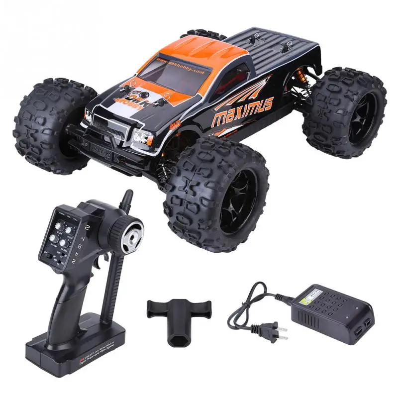 DHK 8382 1:8 2,4 GHz 120A 4WD бесщеточный монстр грузовик Дистанционное управление автомобиль электрический RC четырехколесный привод 85 км/ч Радиоуправляемый автомобиль - Цвет: US Plug